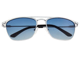 Breed Zodiac Titanium Polarized Sunglasses - Silver/Blue BSG053SL