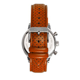 Elevon Torque Genuine Leather-Band Watch w/Date - Brown/White - ELE125-5 ELE125-5