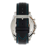 Morphic M73 Series Chronograph Leather-Band Watch - Silver/Black MPH7302