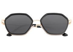 Bertha Ariana Polarized Sunglasses - Black/Black