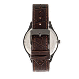 Elevon Concorde Leather-Band Watch w/Date - Black/Gold ELE115-6