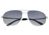 Breed Asteroid Titanium Polarized Sunglasses - Silver/Black BSG052SL