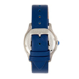 Bertha Donna Mother-of-Pearl Leather-Band Watch - Blue BTHBR9802