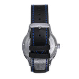 Heritor Automatic Bradford Leather-Band Watch w/Date - Blue & Black - HERHS1104 HERHS1104