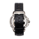 Heritor Automatic Theo Semi-Skeleton Leather-Band Watch - White - HERHS1701 HERHS1701