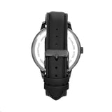 Elevon Sabre Leather-Band Watch w/Date - Gunmetal/Black/Black ELE121-4