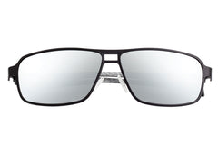 Breed Meridian Titanium and Carbon Fiber Polarized Sunglasses - Black/Silver