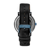 Simplify The 7000 Genuine Leather Watch - Blue/Black SIM7006