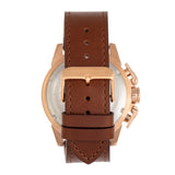 Morphic M81 Series Chronograph Leather-Band Watch w/Date - Brown/Rose Gold  - MPH8104 MPH8104