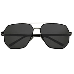 Bertha Brynn Polarized Sunglasses - Silver/Black