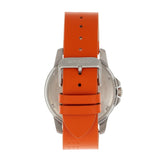 Breed Revolution Leather-Band Watch w/Date - Orange BRD8302