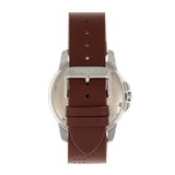 Breed Revolution Leather-Band Watch w/Date - Brown BRD8305