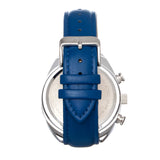 Elevon Bombardier Chronograph Leather-Strap Watch - Blue/White - ELE127-1 ELE127-1