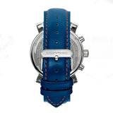 Morphic M89 Series Chronograph Leather-Band Watch w/Date - Blue MPH8903