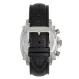 Morphic M83 Series Chronograph Leather-Band Watch w/ Date - Silver/Black MPH8304