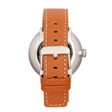 Simplify The 7100 Leather-Band Watch w/Date - Brown/Silver SIM7102