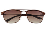 Breed Zodiac Titanium Polarized Sunglasses - Brown/Brown BSG053BN