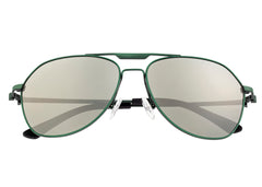 Breed Mount Titanium Polarized Sunglasses - Green/Silver BSG056GN