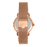 Sophie and Freda Reno Bracelet Watch w/Swarovski Crystals - Rose Gold/Navy SAFSF5405