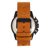Morphic M81 Series Chronograph Leather-Band Watch w/Date - Camel/Black  - MPH8106 MPH8106