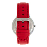 Simplify The 6500 Leather-Band Watch - Red/Black SIM6503