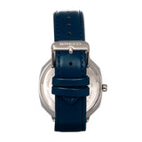 Breed Revolver Leather-Band Watch w/Day/Date - Navy - BRD9301 BRD9301
