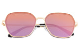 Bertha Emilia Polarized Sunglasses - Gold/Purple-Gold BRSBR037PU