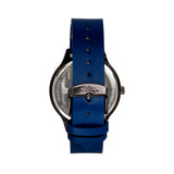 Elevon Boost Leather-Band Watch w/Date - Navy - ELE126-5 ELE126-5