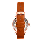 Empress Alouette Automatic Semi-Skeleton Leather-Band Watch - Light Brown EMPEM3405