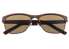 Breed Hypnos Titanium Polarized Sunglasses - Brown/Brown BSG057RB