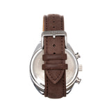 Elevon Bombardier Chronograph Leather-Strap Watch - Brown/White - ELE127-6 ELE127-6