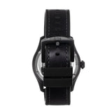 Reign Elijah Automatic Rubber Inlaid Leather-Band Watch W/Date - Black - REIRN6506 REIRN6506