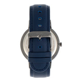 Simplify The 6500 Leather-Band Watch - Blue/Black  SIM6507