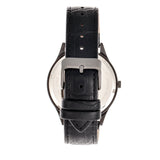 Elevon Concorde Leather-Band Watch w/Date - Black  ELE115-4