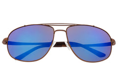 Breed Asteroid Titanium Polarized Sunglasses - Brown/Blue