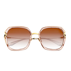 Bertha Teagan Polarized Sunglasses - Pink/Brown