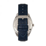 Breed Louis Leather-Band Watch w/Date - Blue BRD7903