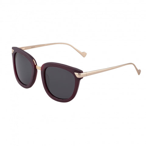 Bertha Jenna Polarized Sunglasses - Burgundy/Black BRSBR029GN