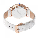 Bertha Courtney Opal Dial Leather-Band Watch - White BTHBR7904