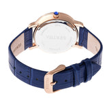 Bertha Courtney Opal Dial Leather-Band Watch - Blue BTHBR7905