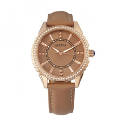 Bertha Clara Leather-Band Watch - Khaki BTHBR8105