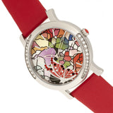 Bertha Vanessa Leather Band Watch - Red BTHBR8702