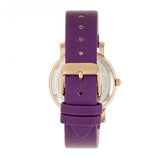 Bertha Vanessa Leather Band Watch - Purple BTHBR8706