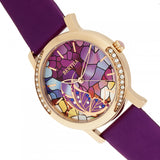 Bertha Vanessa Leather Band Watch - Purple BTHBR8706