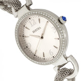 Bertha Sarah Chain-Link Watch w/Hanging Charm - Silver BTHBR8901