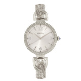 Bertha Sarah Chain-Link Watch w/Hanging Charm - Silver BTHBR8901