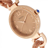 Bertha Sarah Chain-Link Watch w/Hanging Charm - Rose Gold BTHBR8905