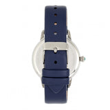 Bertha Grace MOP Leather-Band Watch - Navy BTHBR9001