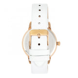 Bertha Grace MOP Leather-Band Watch - White BTHBR9005
