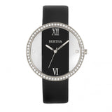 Bertha Ingrid Leather-Band Watch - Black BTHBR9101